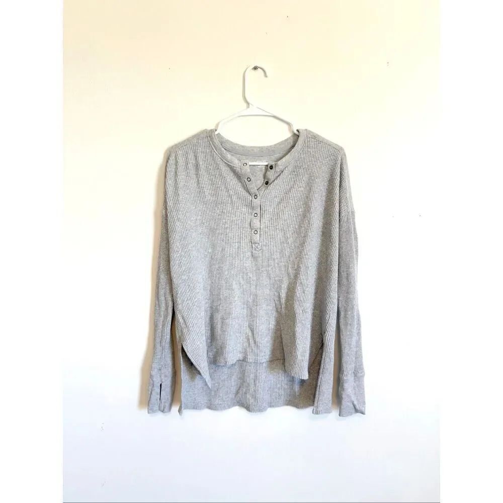 Aerie Offline Waffle Henley Top